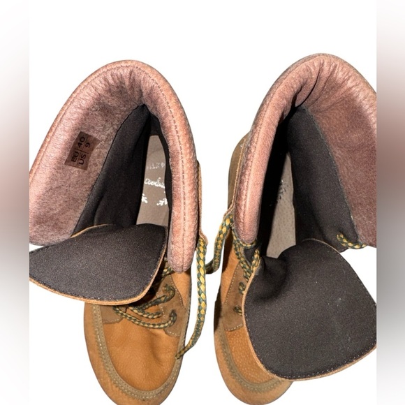 Coolway Leather Wedge Boots with Plaid Detail 9 - Picture 4 of 7